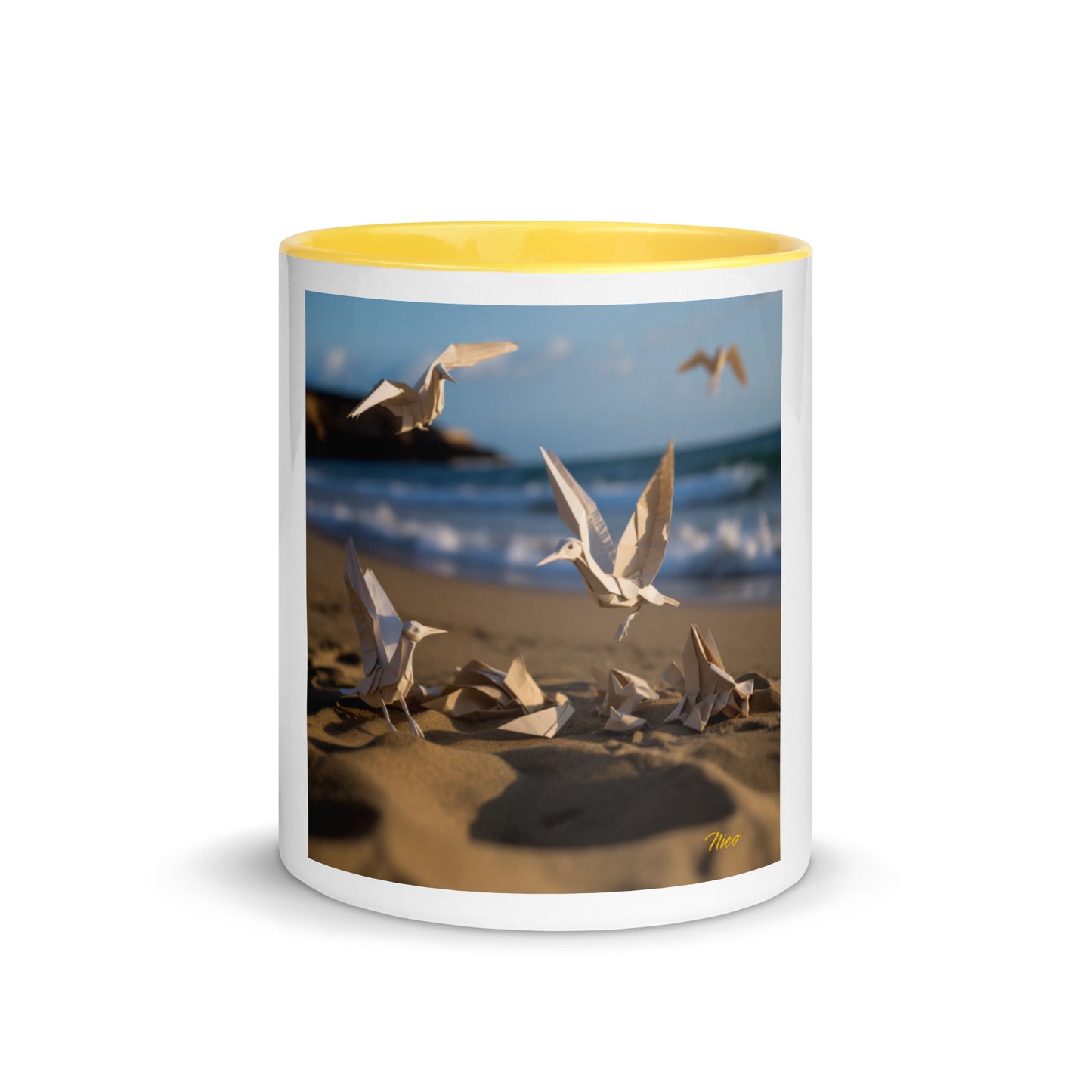 By The Seaside Series Print #7 - Mug with Color Inside