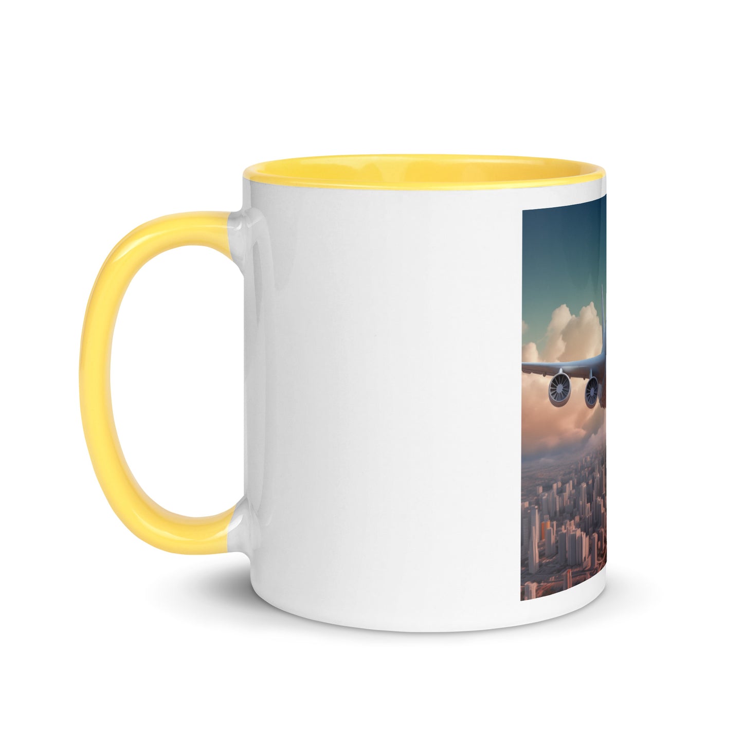 Frequent Flyer Miles Series Print #1 Mug with Color Inside