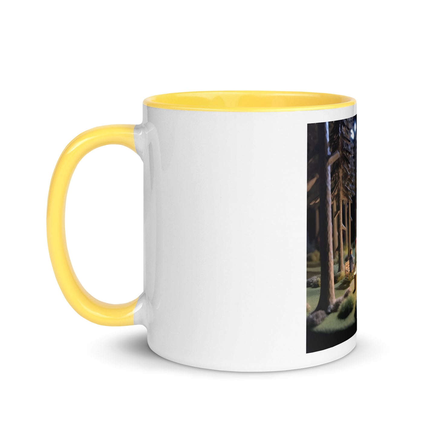 Under The Starry Skies Series Print #7 Mug with Color Inside