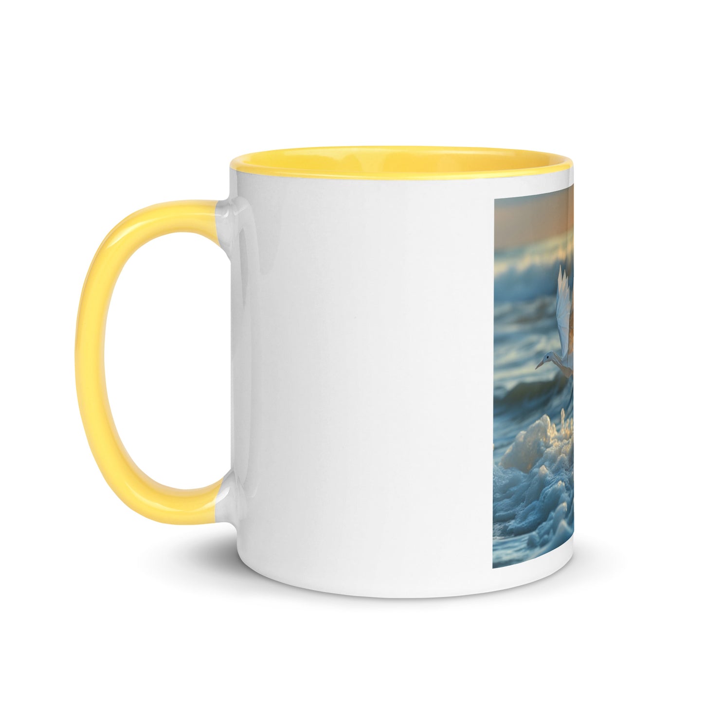 By The Seaside Series Print #5 Mug with Color Inside