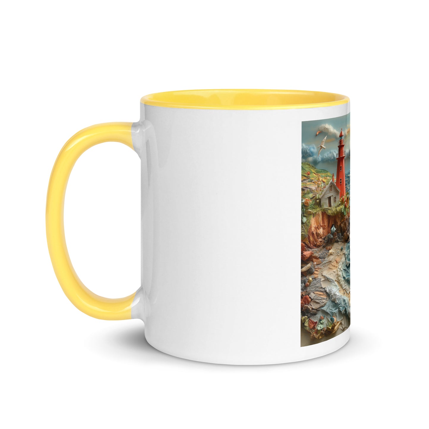 By The Seaside Series Print #2 - Mug with Color Inside