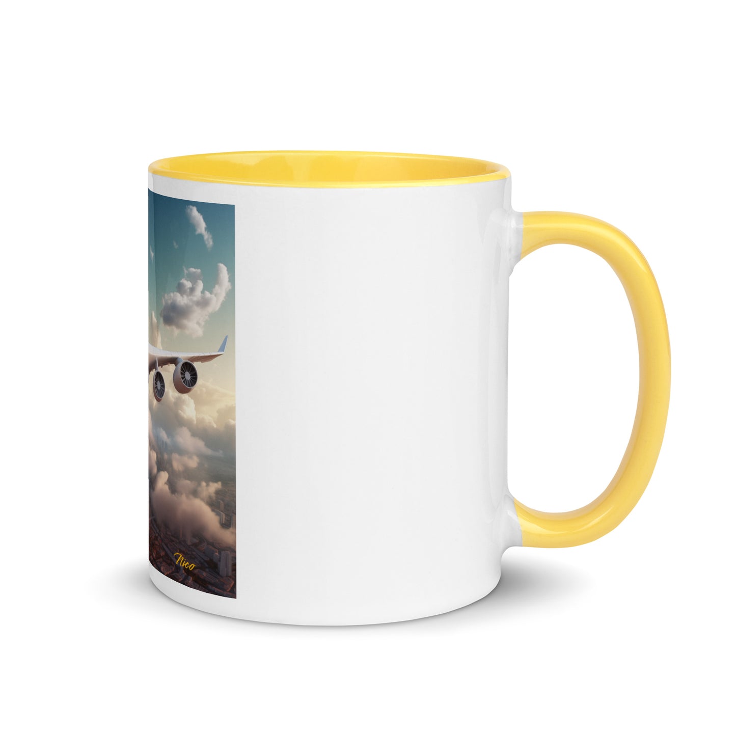 Frequent Flyer Miles Series Print #1 Mug with Color Inside