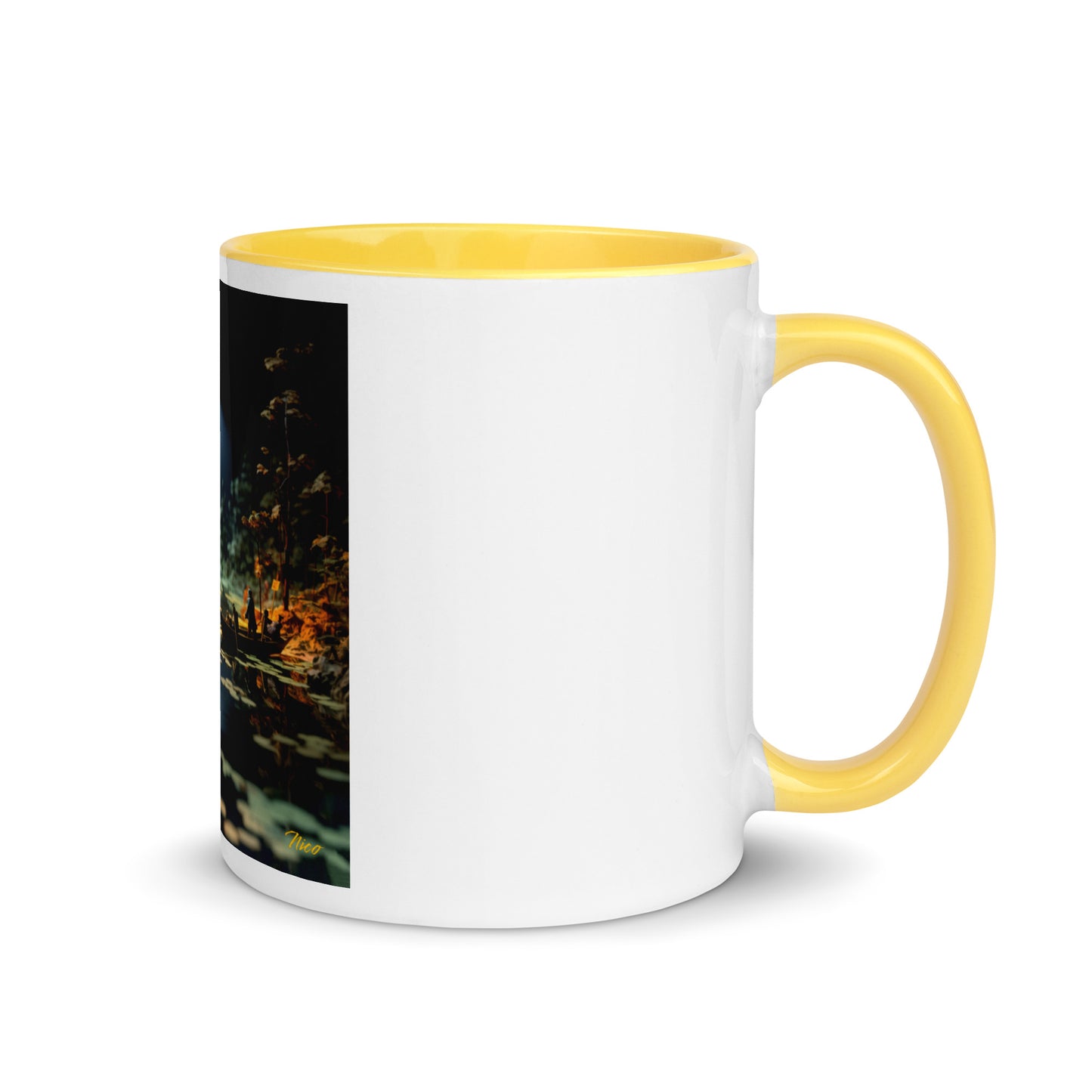 Born On A Bayou Print #3 Mug with Color Inside