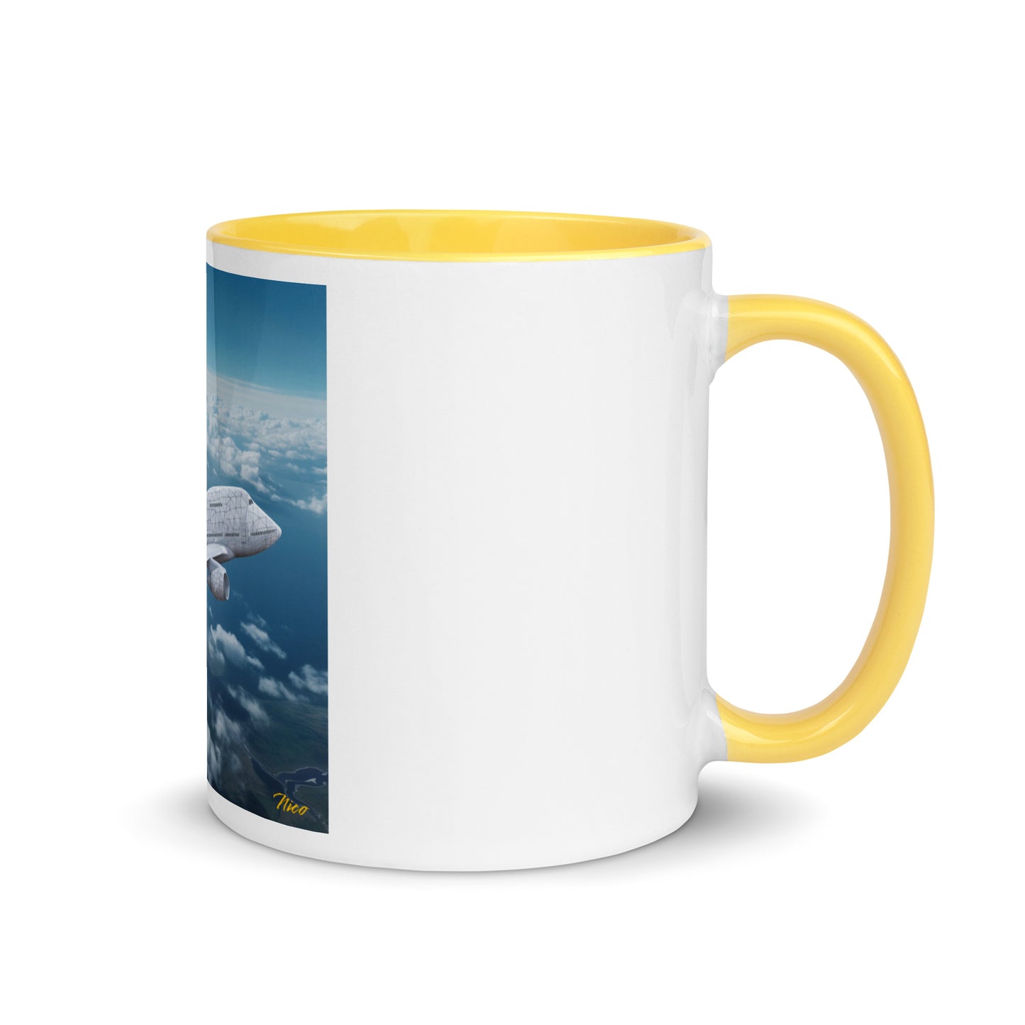 Frequent Flyer Miles Series Print #3 Mug with Color Inside