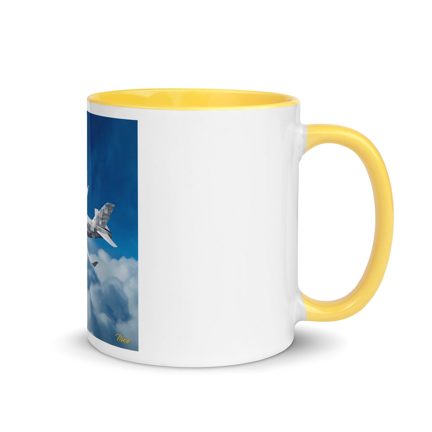 Frequent Flyer Miles Series Print #5 Mug with Color Inside