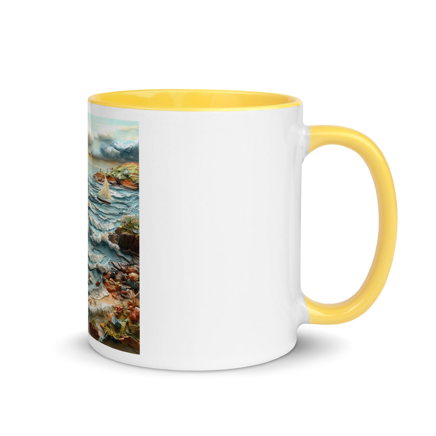 By The Seaside Series Print #2 - Mug with Color Inside