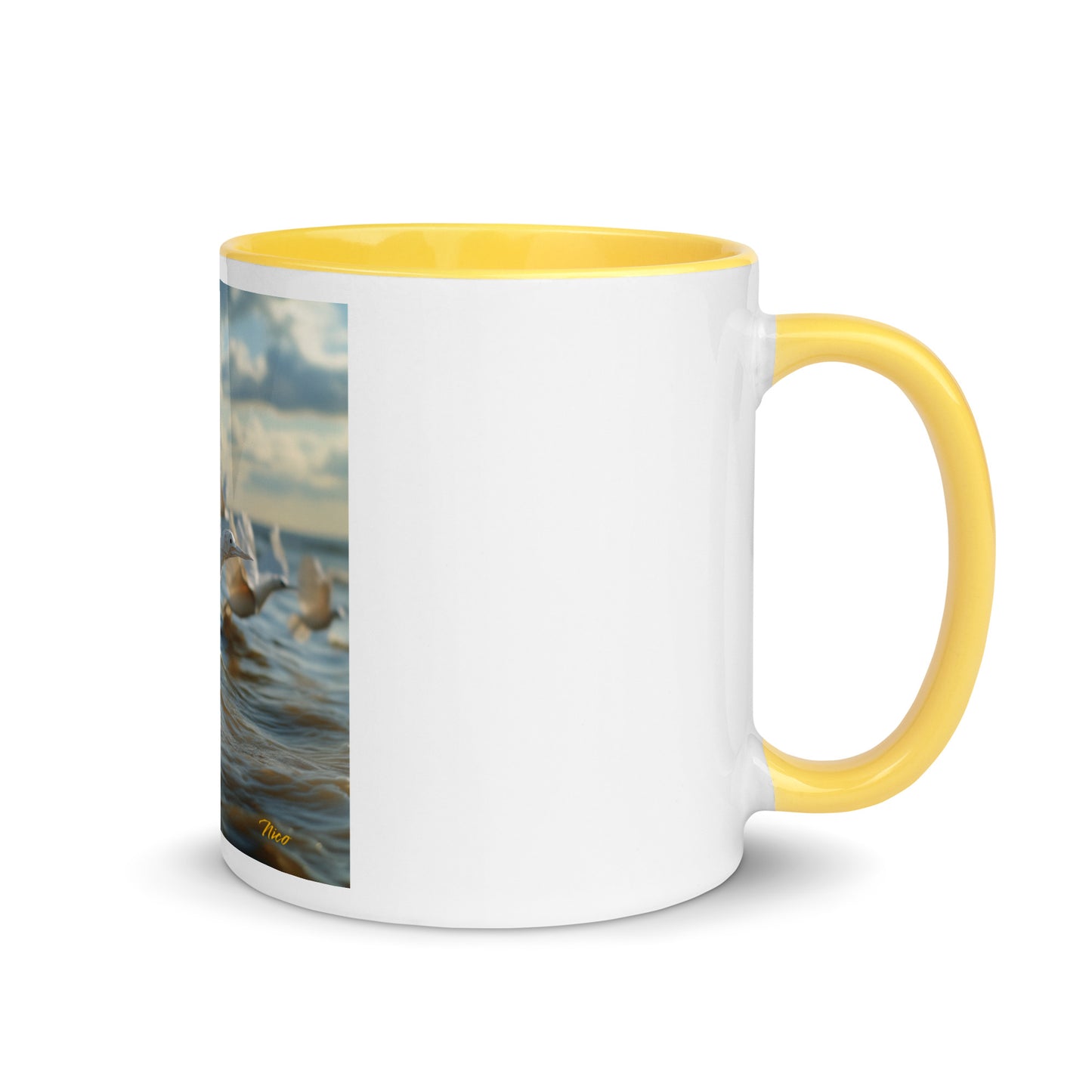 By The Seaside Series Print #8 - Mug with Color Inside