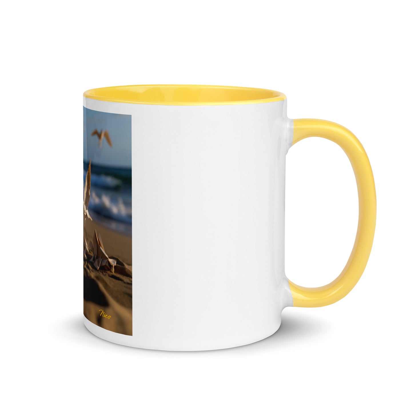 By The Seaside Series Print #7 - Mug with Color Inside