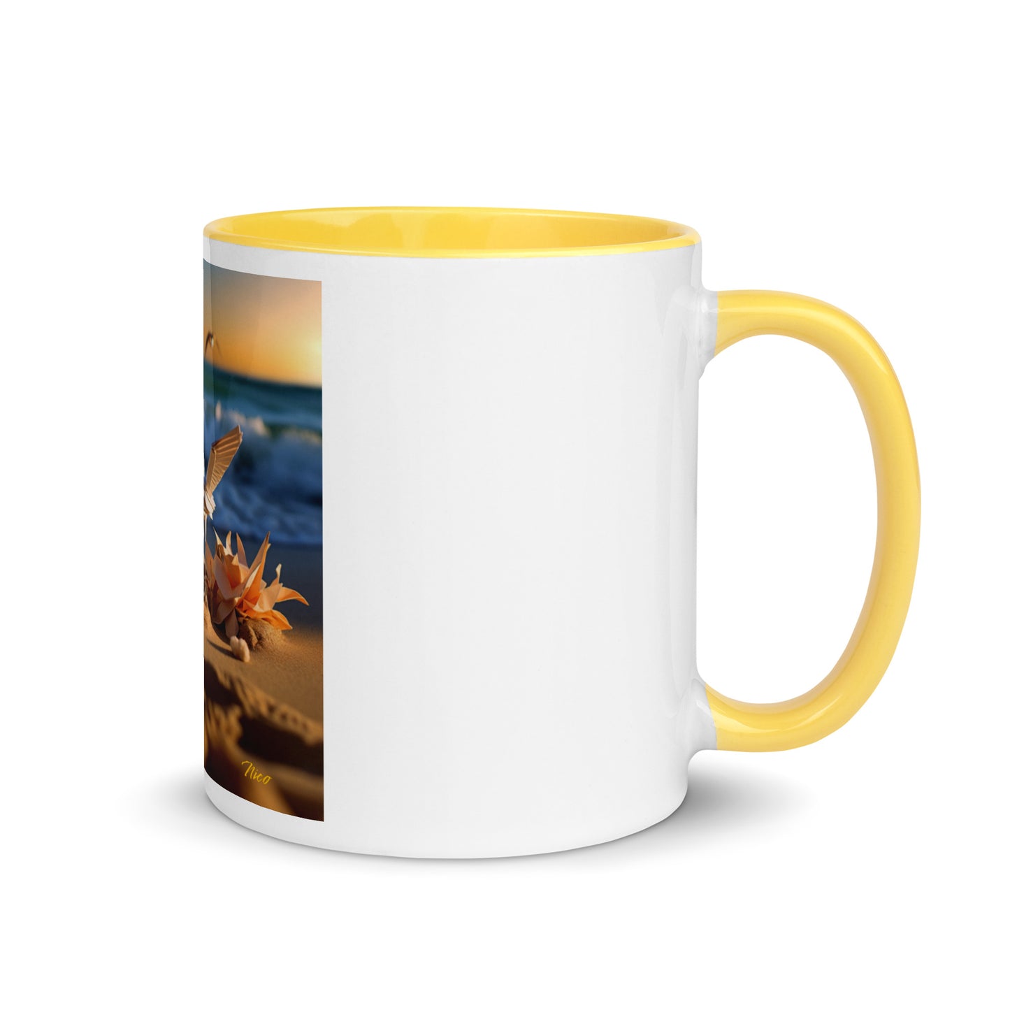 By The Seaside Series Print #3 - Mug with Color Inside