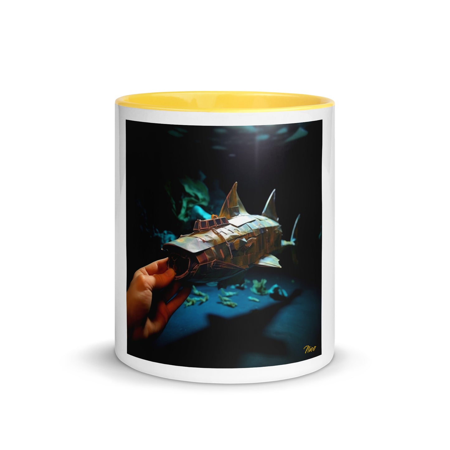 20,000 Leagues Under The Sea Series Print #4 - Mug with Color Inside