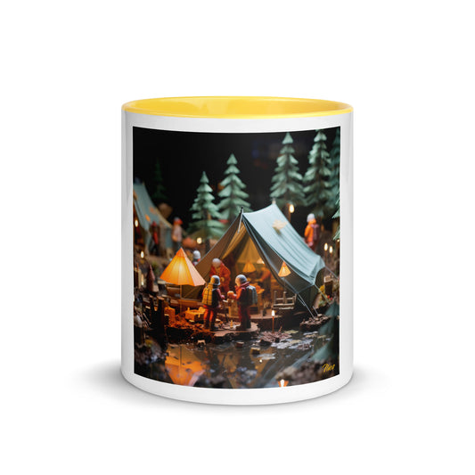 Camping In The Rain Series Print #7 - Mug with Color Inside