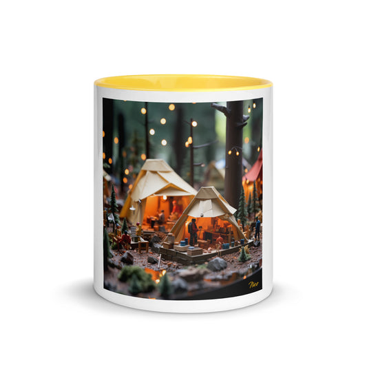 Camping In The Rain Series Print #4 - Mug with Color Inside