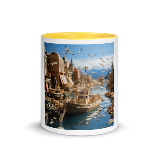 On The Docks By The Bay Series Print #3 - Mug with Color Inside