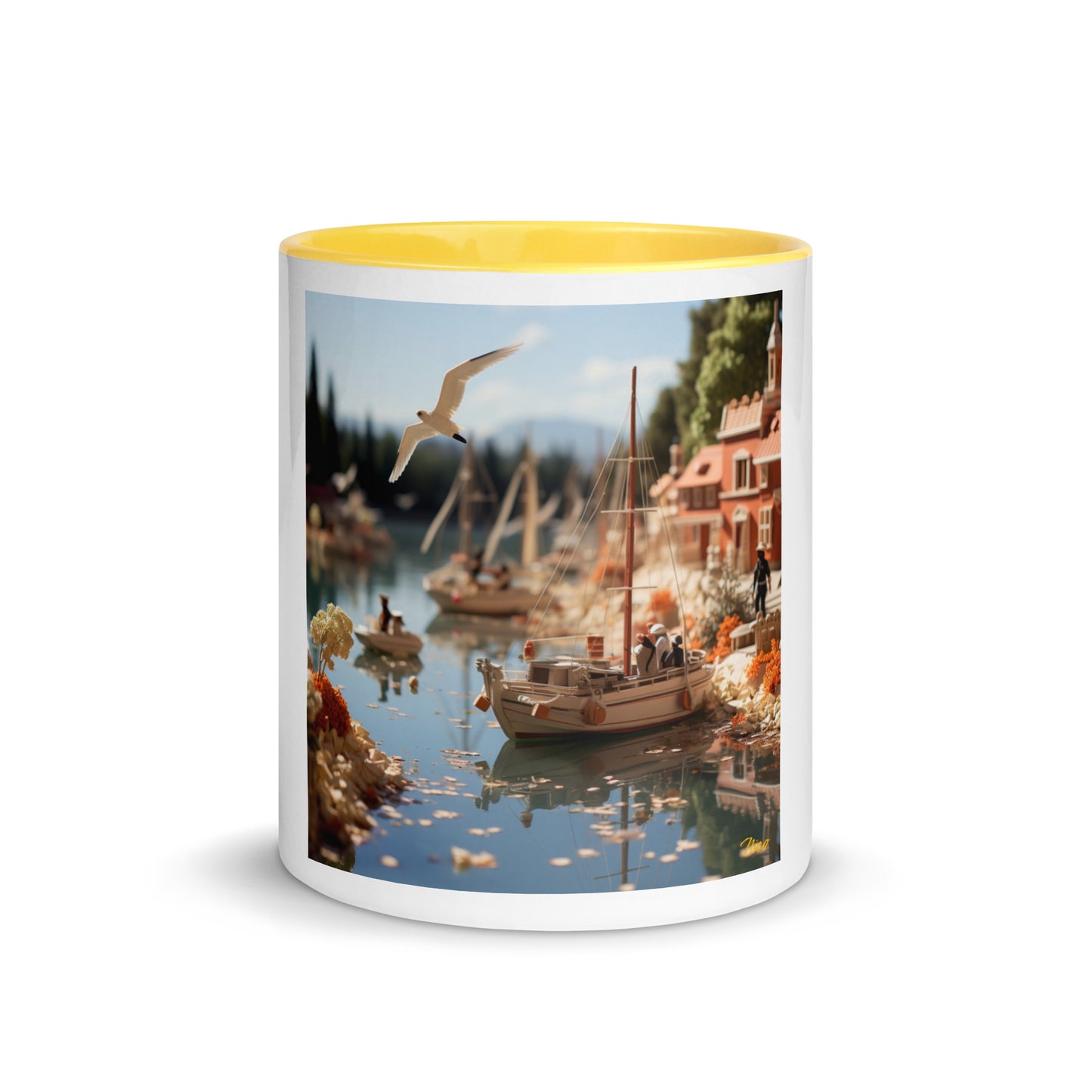 On The Docks By The Bay Series Print #6 - Mug with Color Inside