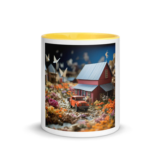 Meadow By The Farm Series Print #3 - Mug with Color Inside