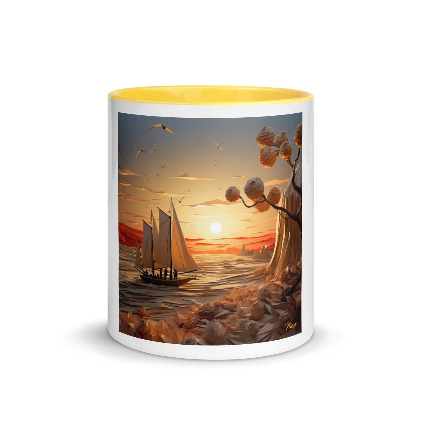 Into The Sunset Series Print #10 - Mug with Color Inside