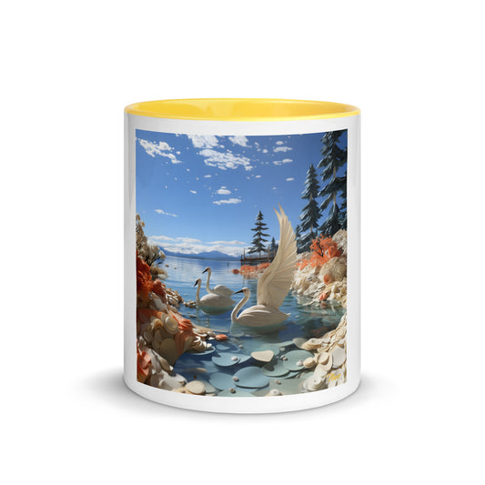 Atop The Mountain Lakeshore Series Print #1 - Mug with Color Inside