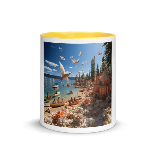 Atop The Mountain Lakeshore Series Print #6 - Mug with Color Inside