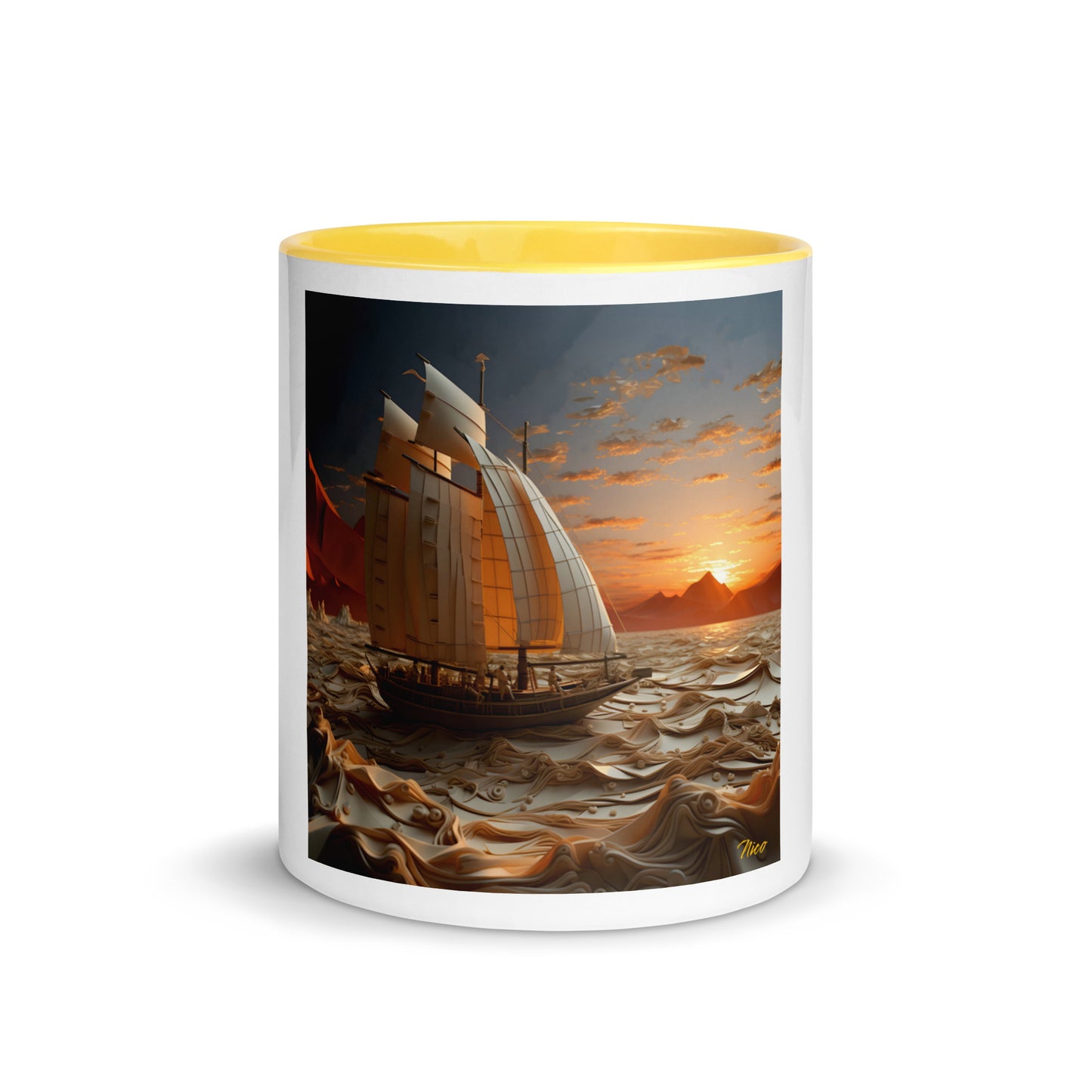 Into The Sunset Series Print #1 - Mug with Color Inside