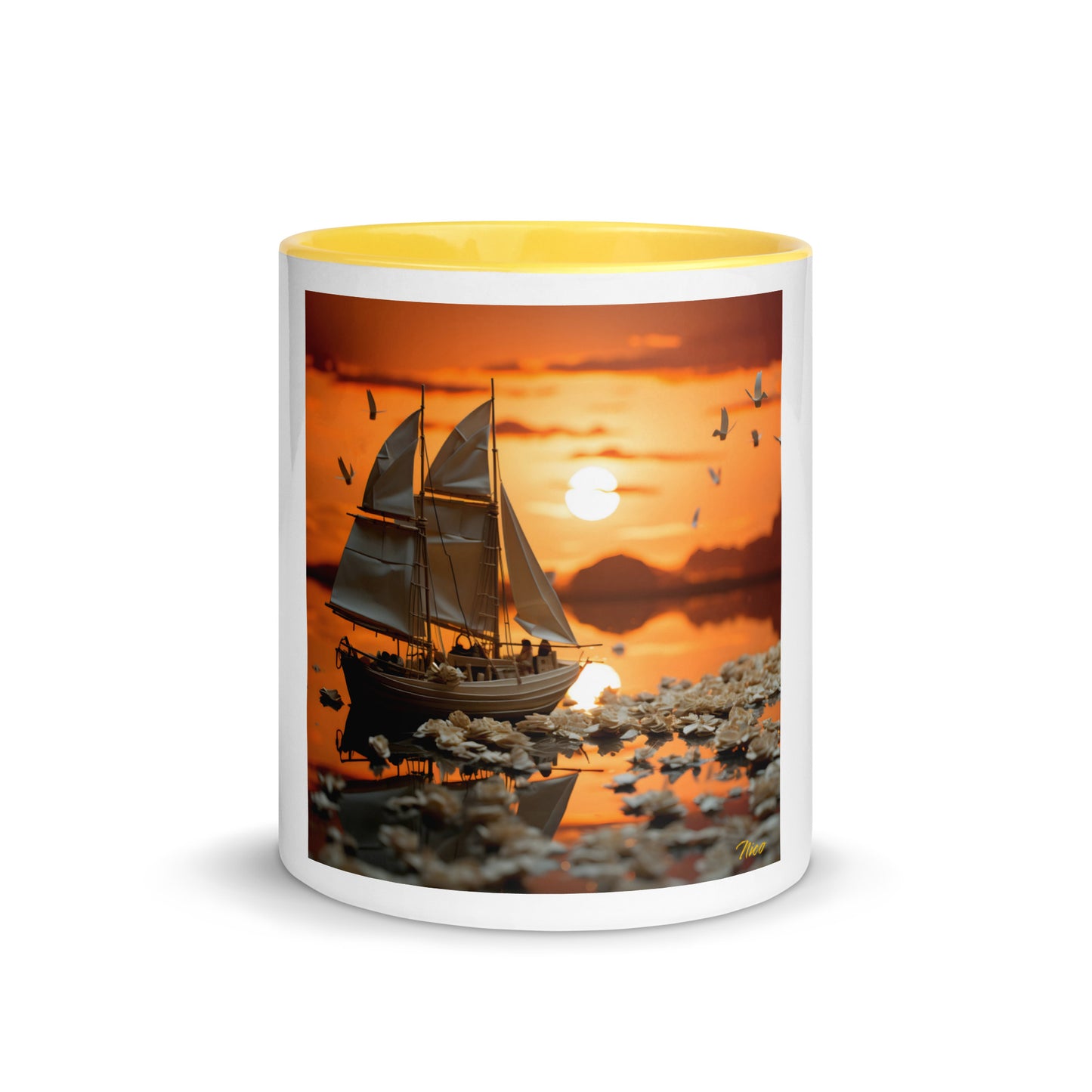 Into The Sunset Series Print #9 - Mug with Color Inside