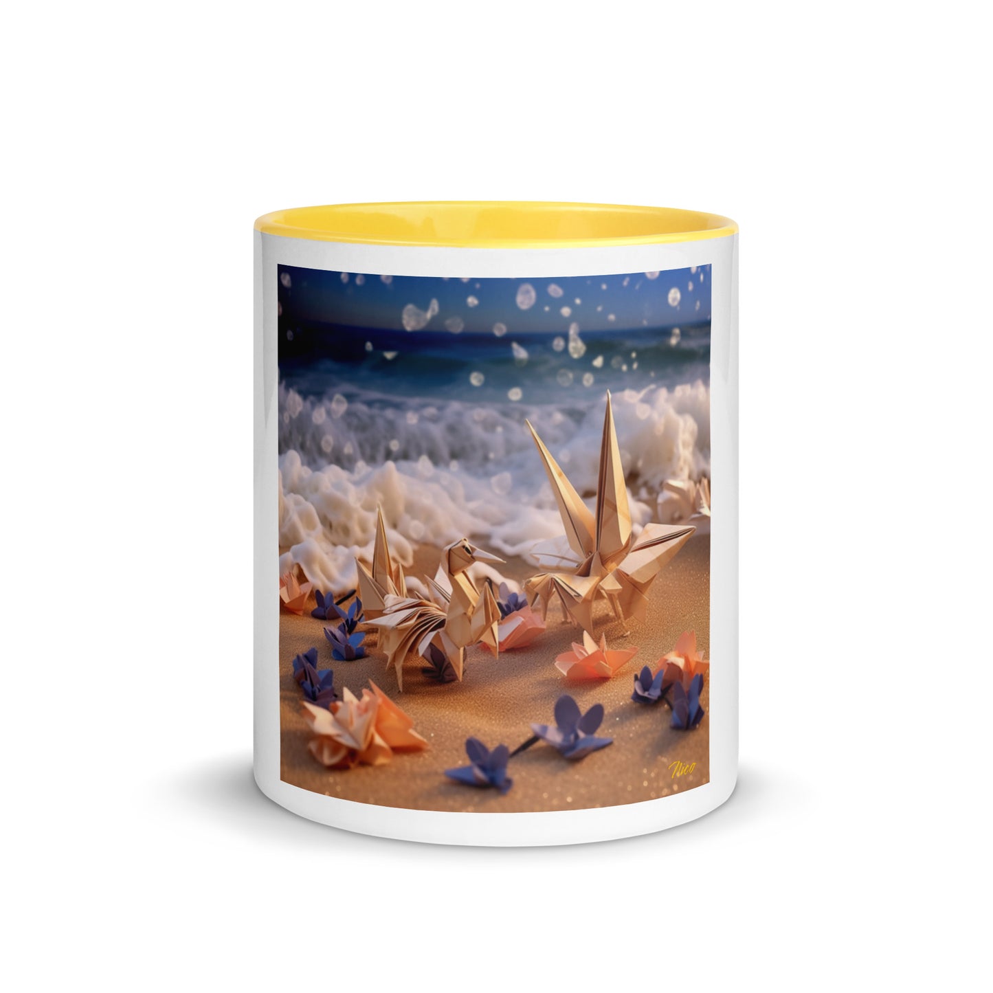 By The Seaside Series Print #10 - Mug with Color Inside