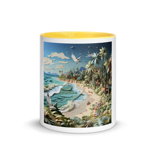 By The Seaside Series Print #8 - Mug with Color Inside