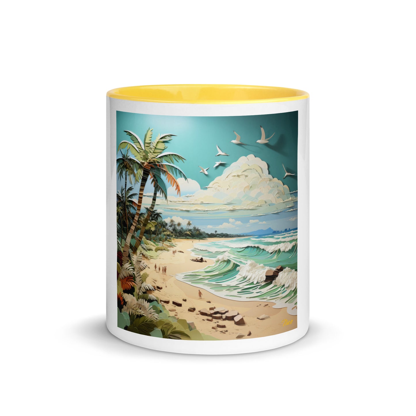 By The Seaside Series Print #2 - Mug with Color Inside