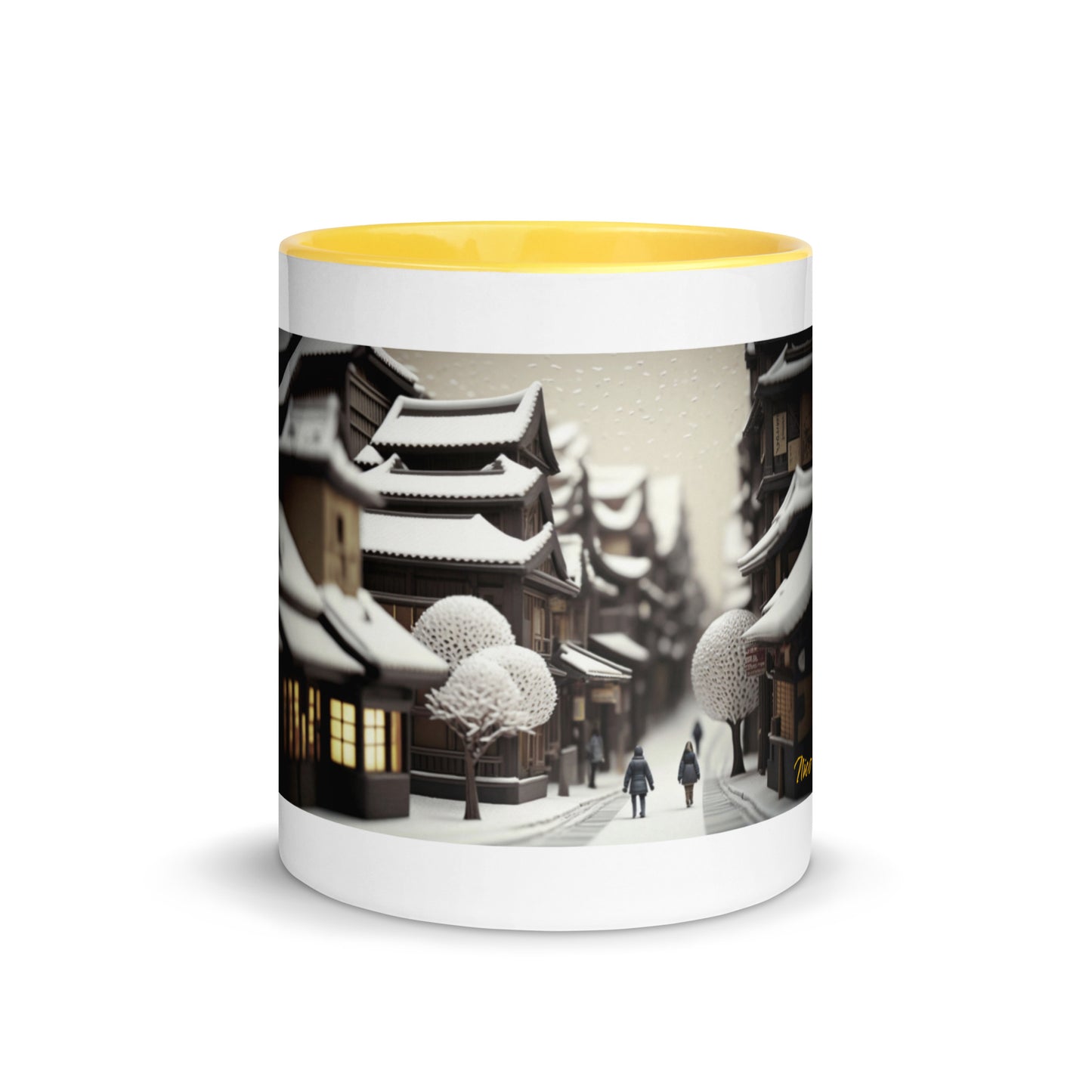 Asian Snow Series Print #7 - Mug with Color Inside