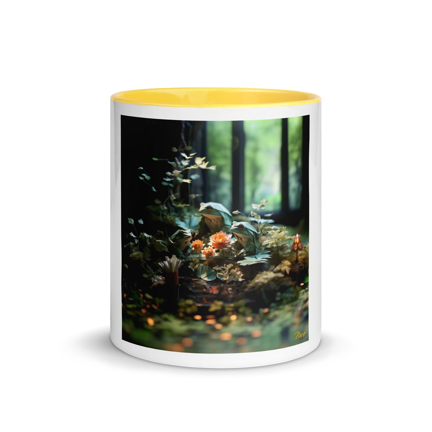 Relaxing By The Brook Series Print #1 - Mug with Color Inside