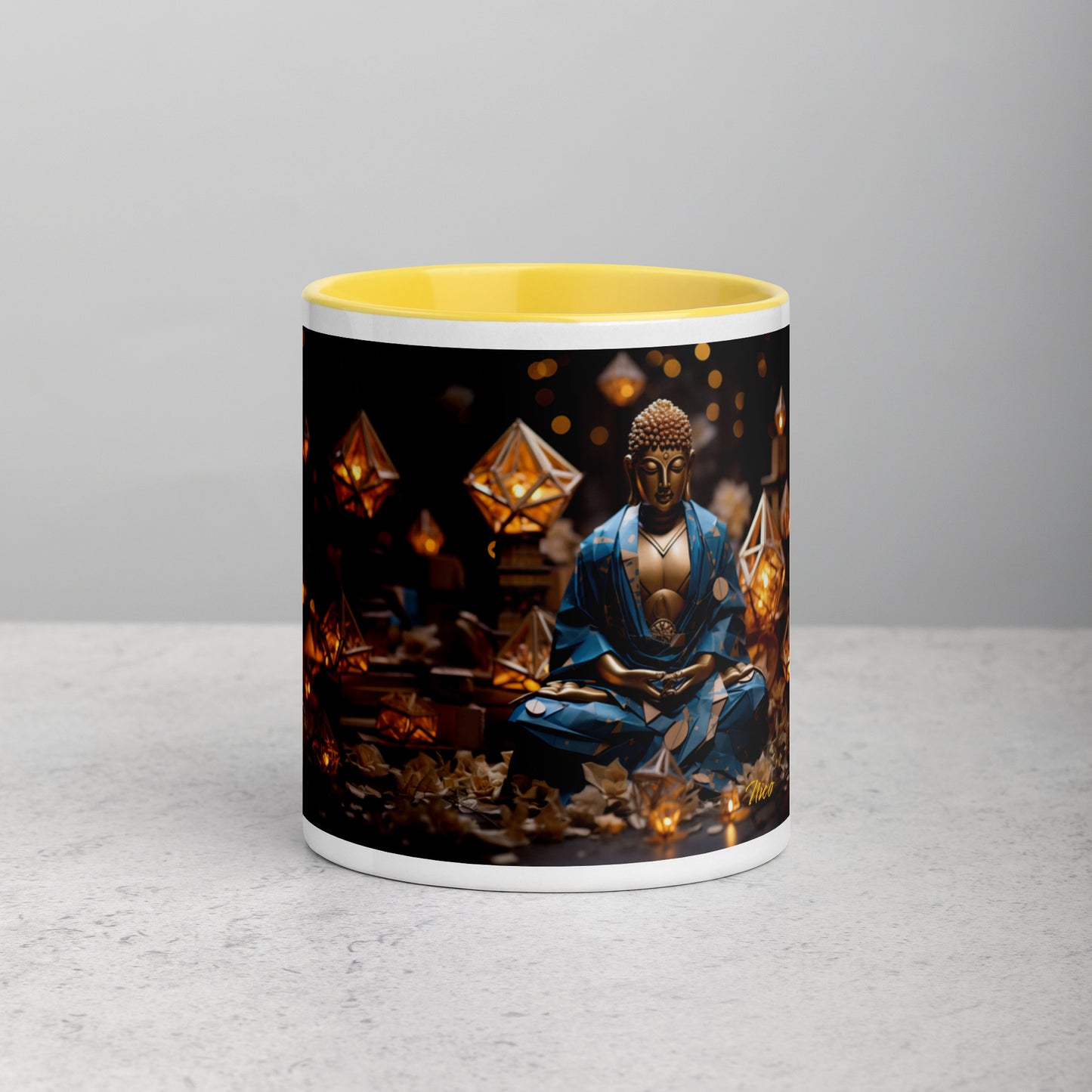 Ascending Buddha Series Print #3 - Mug with Color Inside