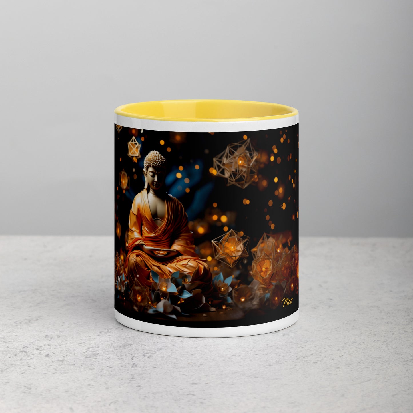 Ascending Buddha Series Print #8 - Mug with Color Inside