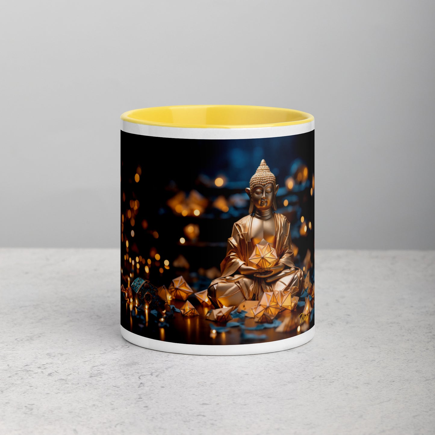 Ascending Buddha Series Print #9 - Mug with Color Inside