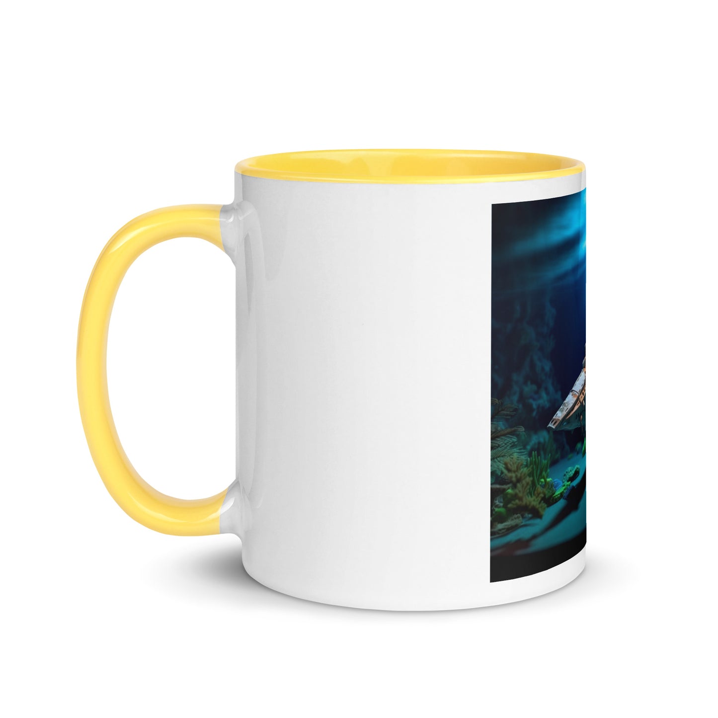 20,000 Leagues Under The Sea Series Print #3 - Mug with Color Inside