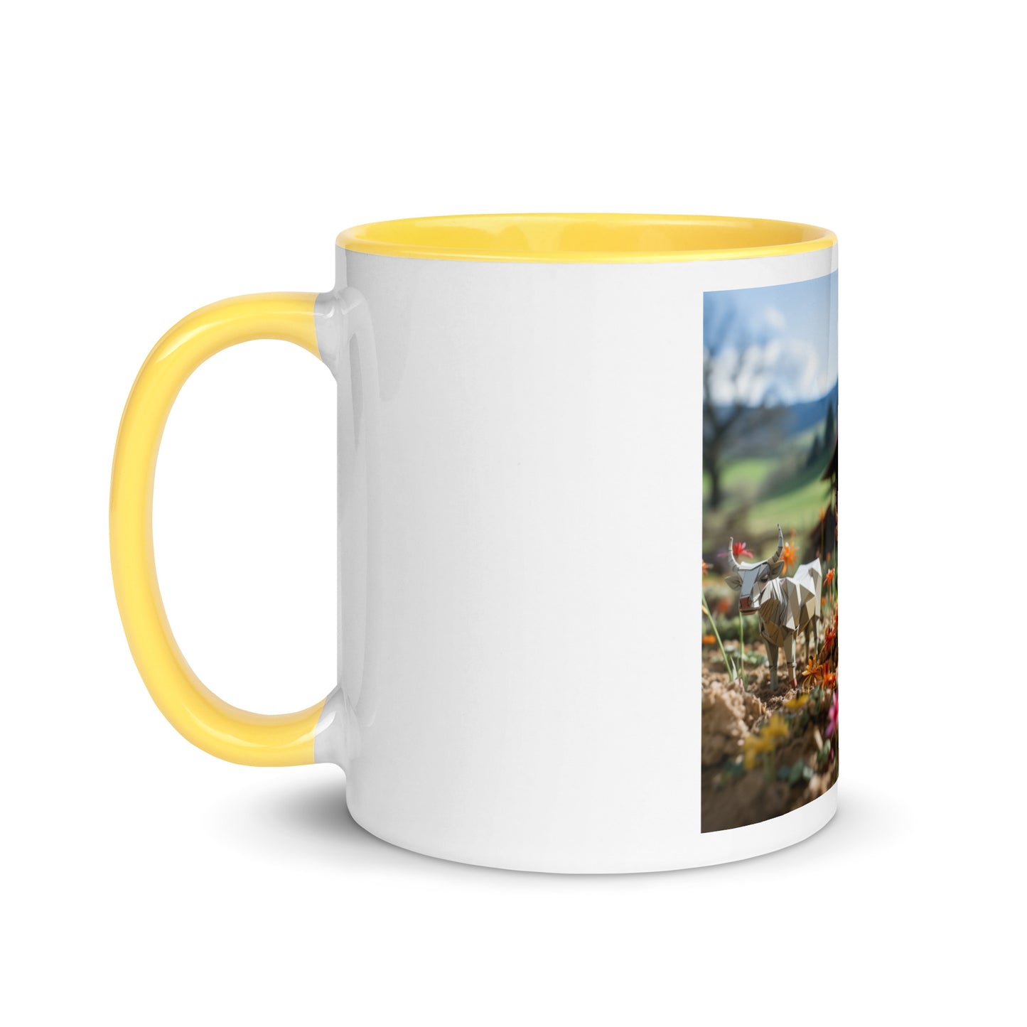 Meadow By The Farm Series Print #8 - Mug with Color Inside