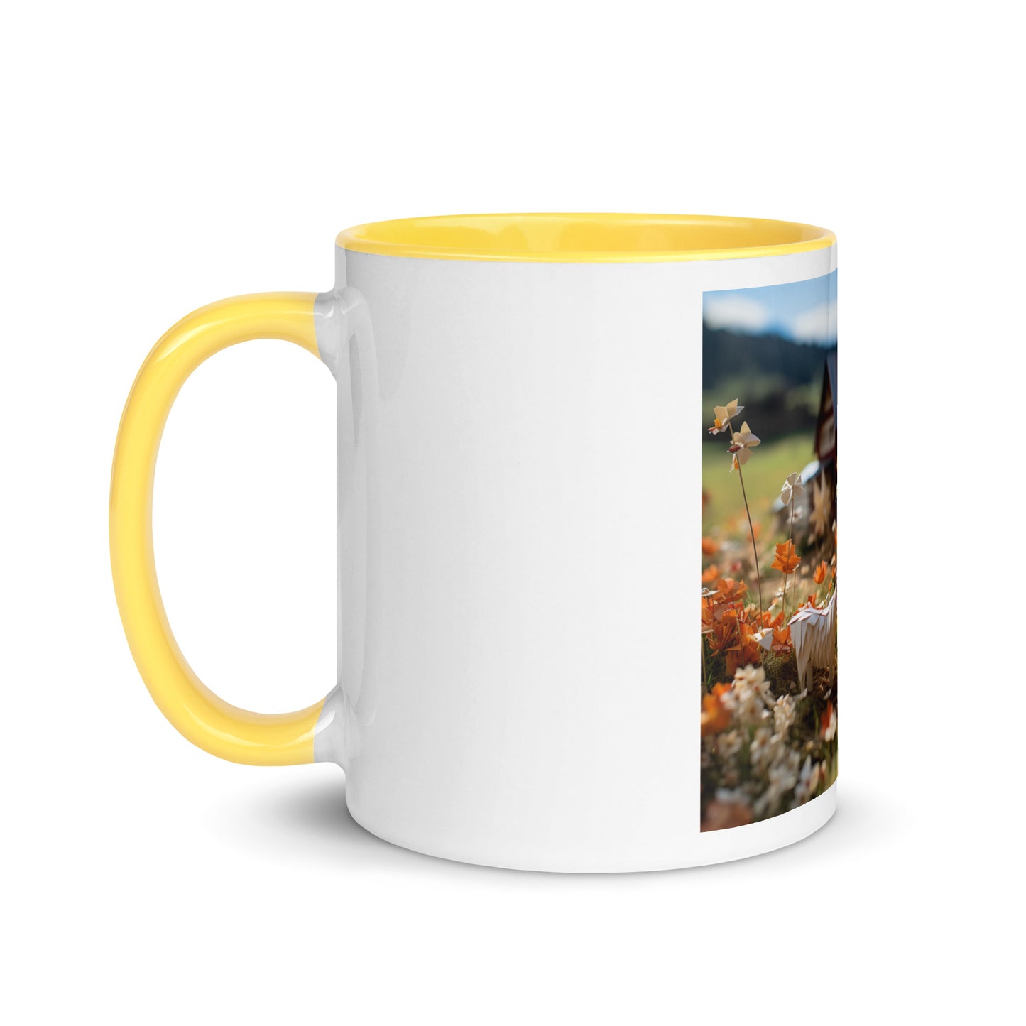 Meadow By The Farm Series Print #10 - Mug with Color Inside