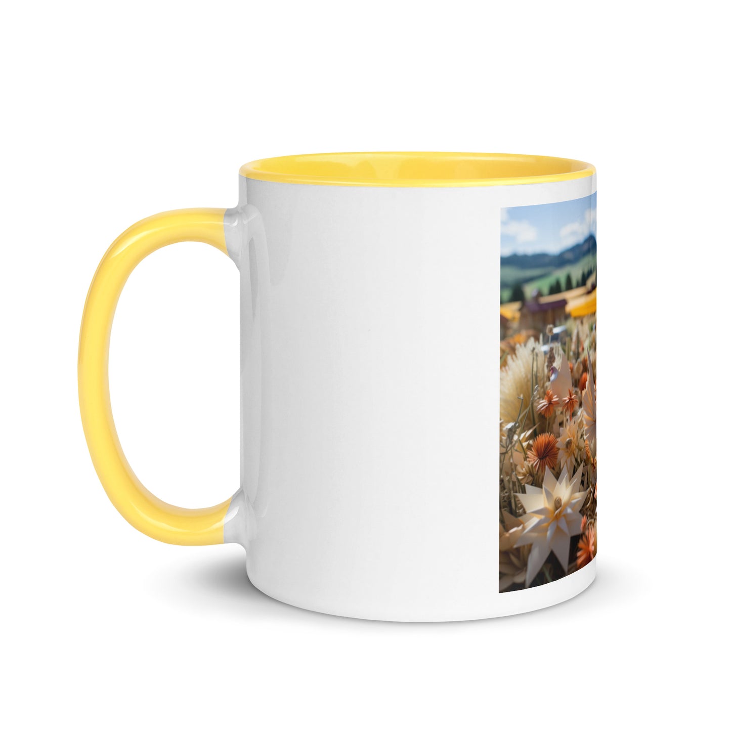 Meadow By The Farm Series Print #7 - Mug with Color Inside