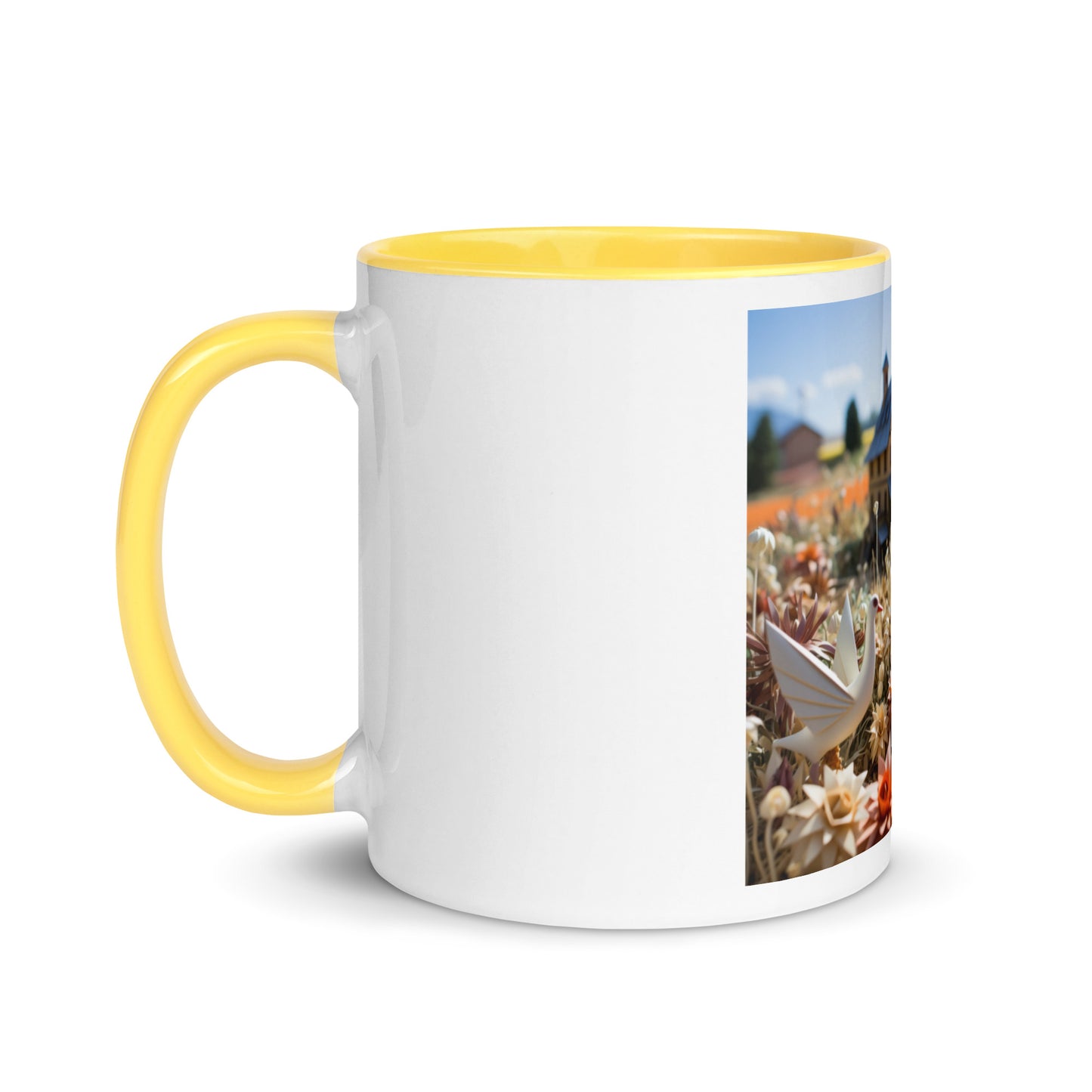 Meadow By The Farm Series Print #9 - Mug with Color Inside