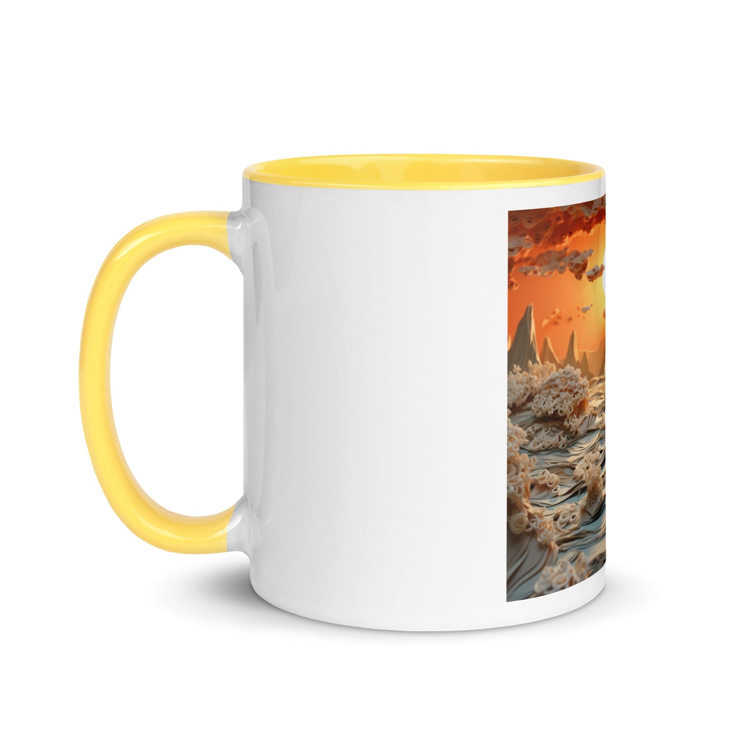 Into The Sunset Series Print #8 - Mug with Color Inside