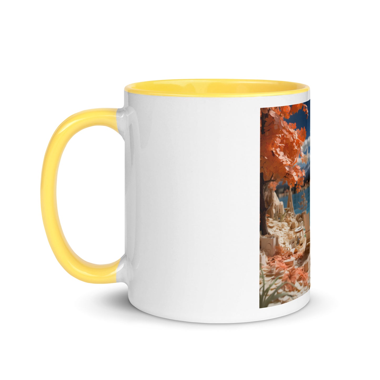 Atop The Mountain Lakeshore Series Print #10 - Mug with Color Inside