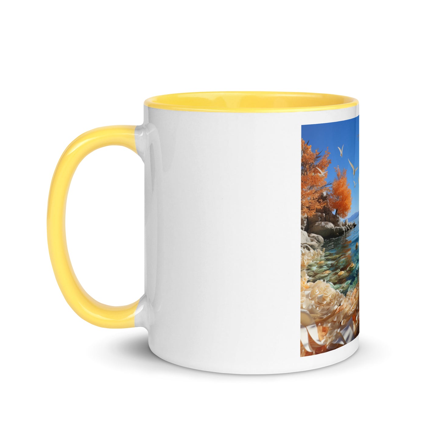 Atop The Mountain Lakeshore Series Print #9 - Mug with Color Inside