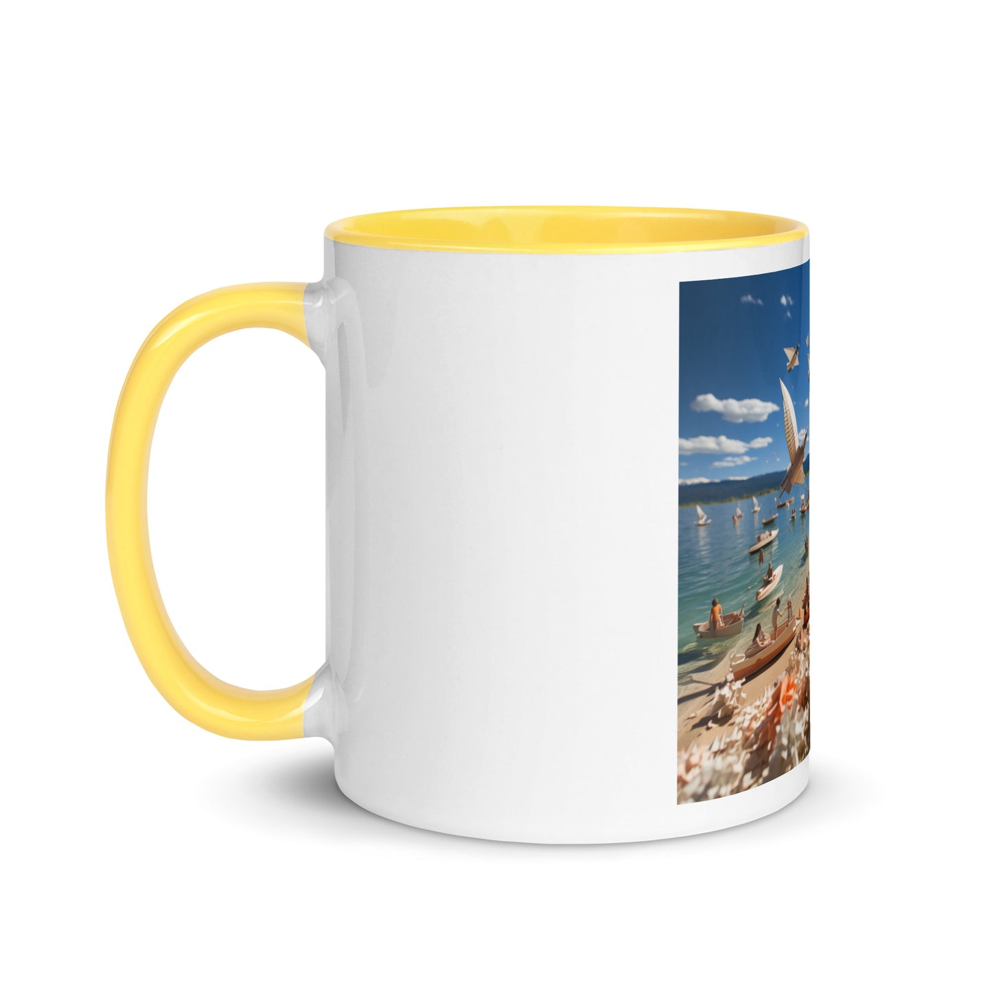 Atop The Mountain Lakeshore Series Print #6 - Mug with Color Inside