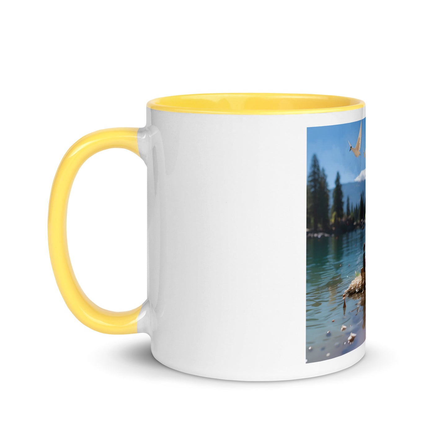 Atop The Mountain Lakeshore Series Print #7 - Mug with Color Inside