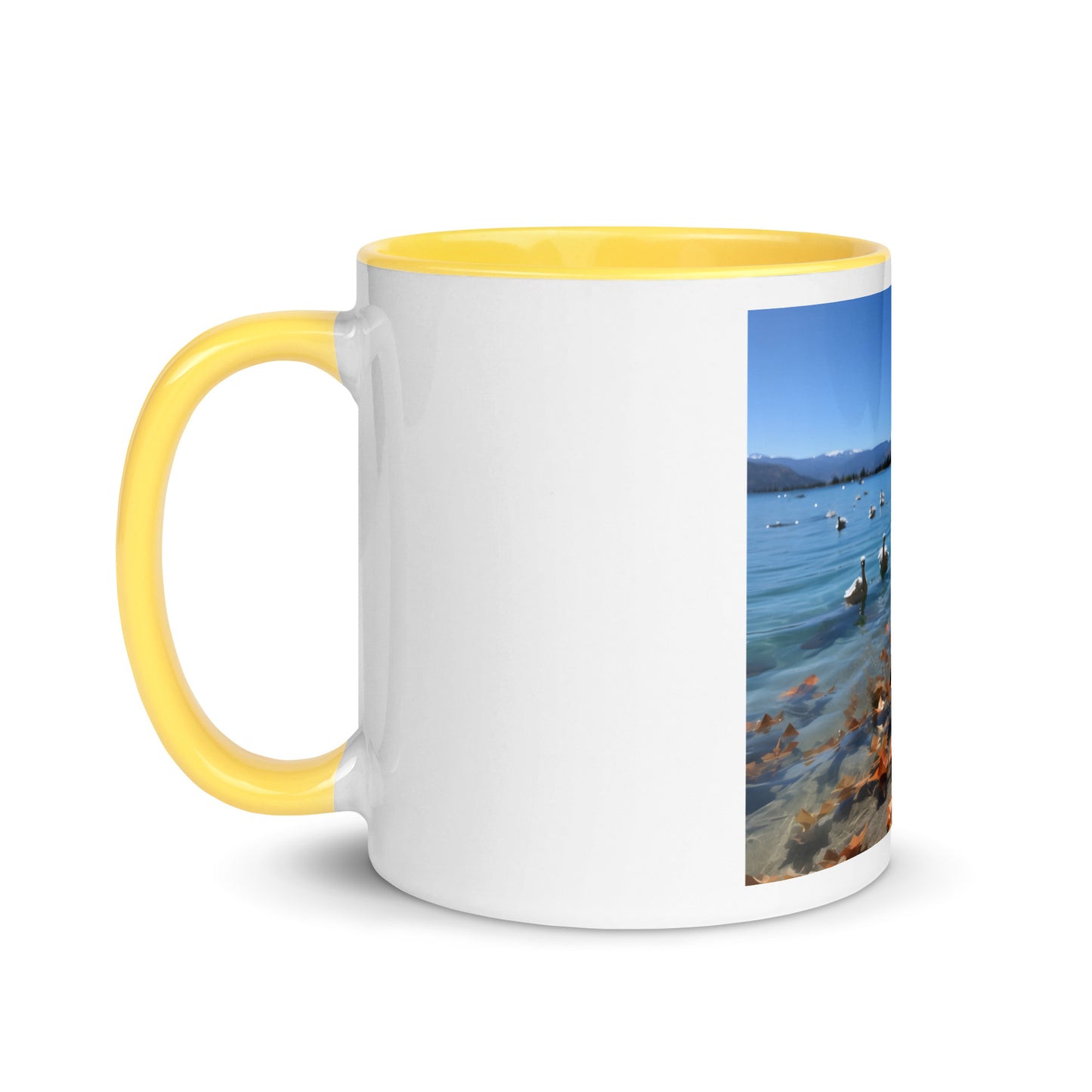 Atop The Mountain Lakeshore Series Print #2 - Mug with Color Inside