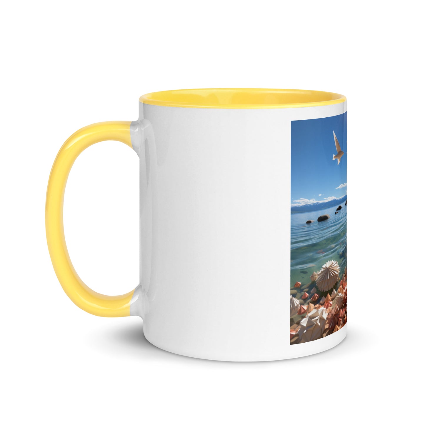 Atop The Mountain Lakeshore Series Print #3 - Mug with Color Inside