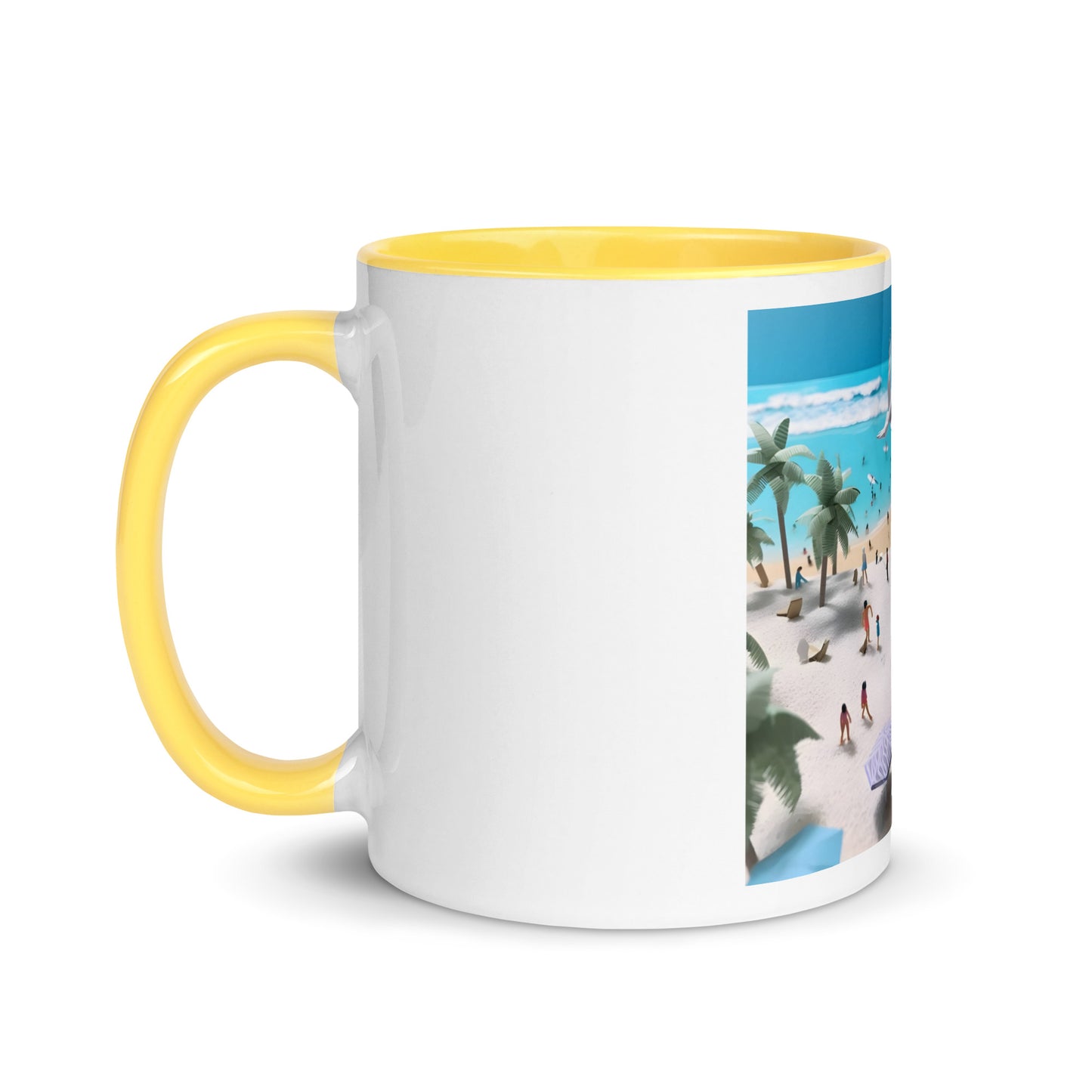 By The Seaside Series Print #5 - Mug with Color Inside