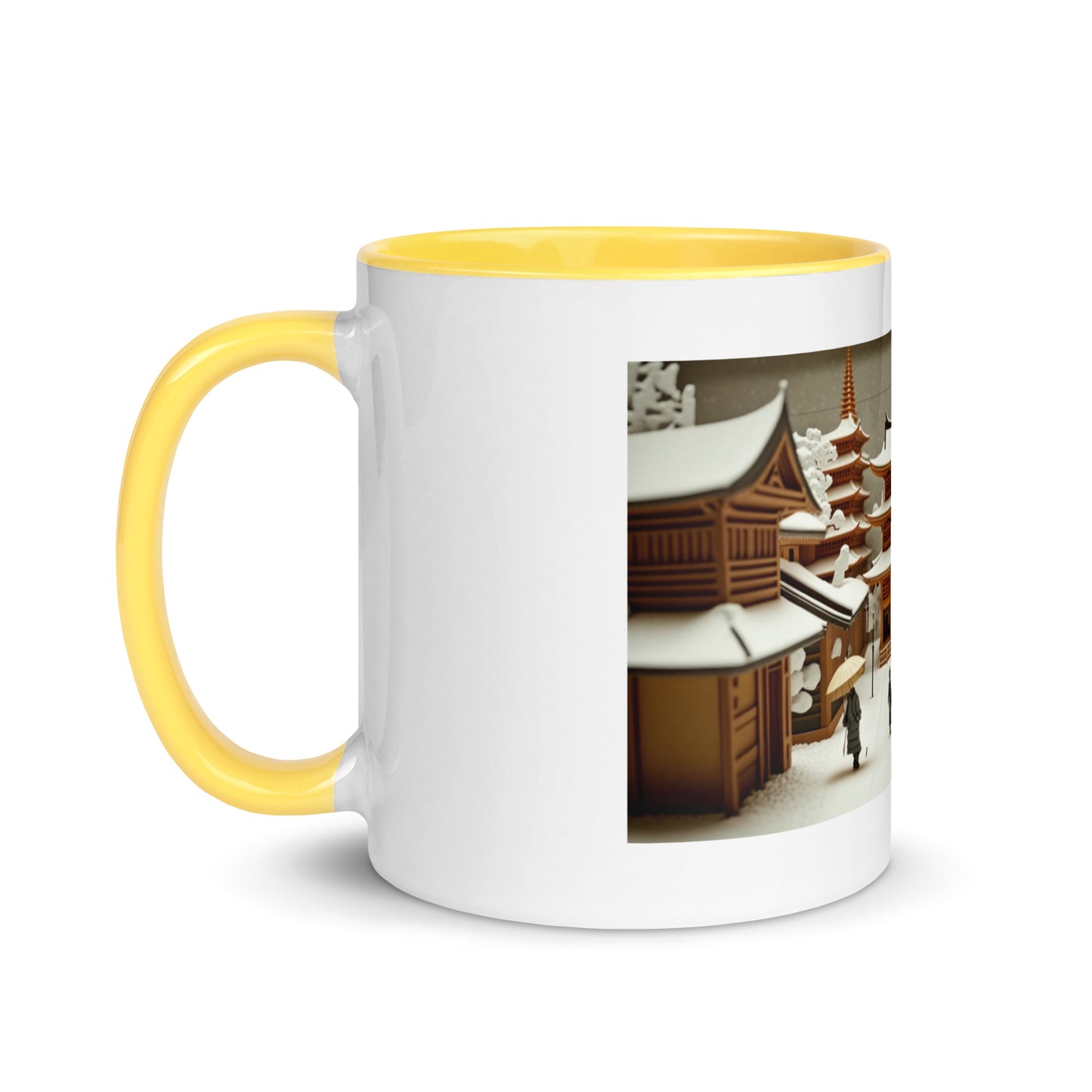 Asian Snow Series Print #10 - Mug with Color Inside