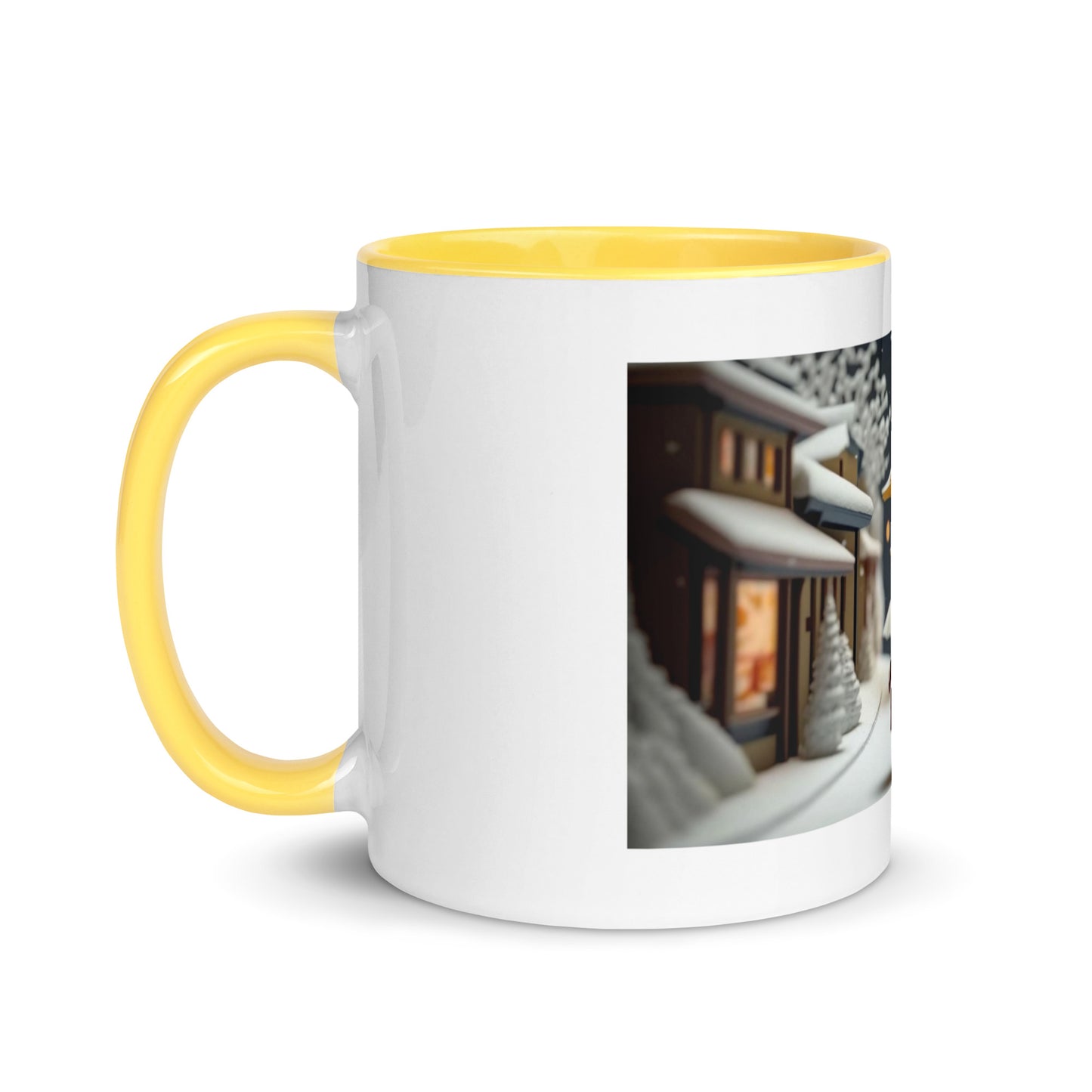 Asian Snow Series Print #5 - Mug with Color Inside