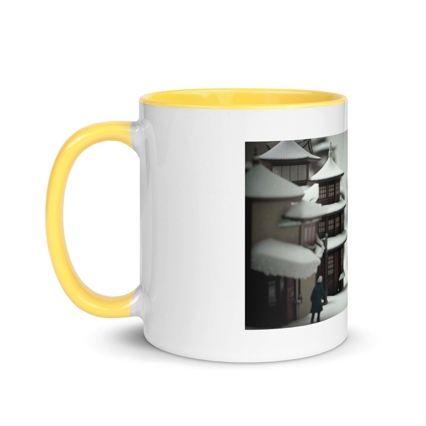 Asian Snow Series Print #3 - Mug with Color Inside