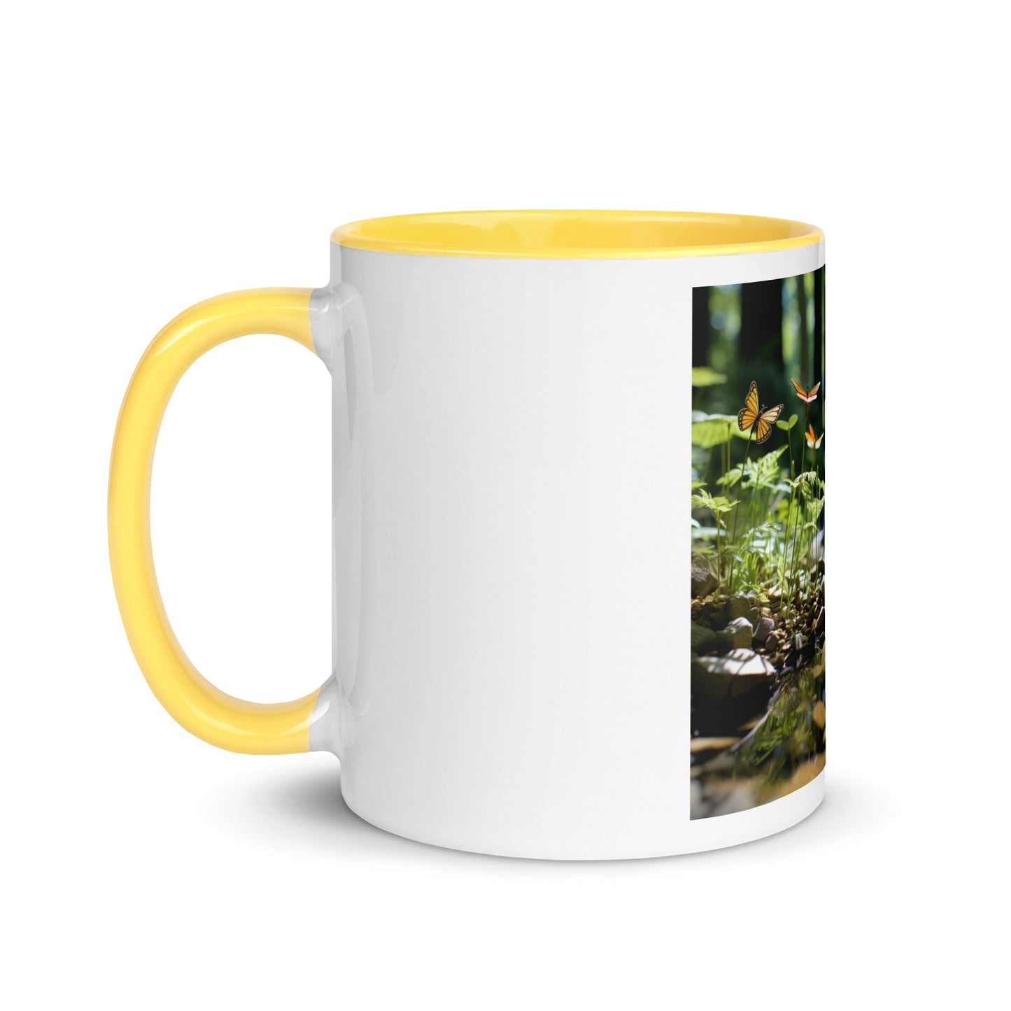 Relaxing By The Brook Series Print #9 - Mug with Color Inside