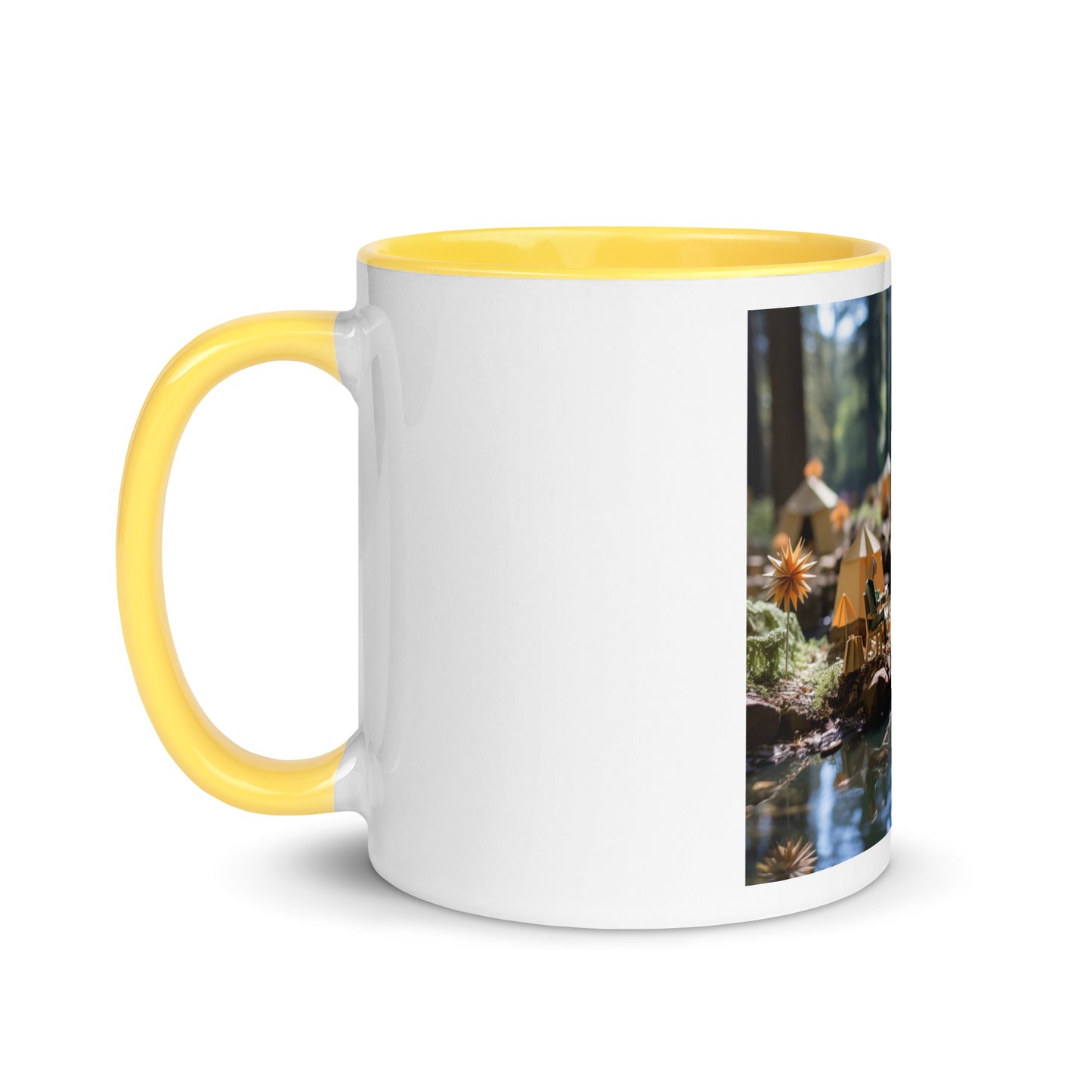 Relaxing By The Brook Series Print #4 - Mug with Color Inside